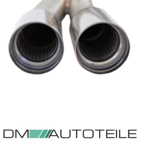 DM Exklusive Schwarz glanz Performance ESD Blende Auspuff +Diffusor Umrüstung 2-Rohr links+ABE passt für BMW 3er F30 F31 Diesel + Benziner 316d 318d 320d