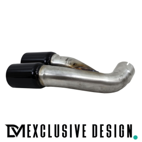 Sport-Performance Exhaust tail pipes +Diffusor black gloss fits on BMW 4-Series F32 F33 F36 M-Sport to 435d
