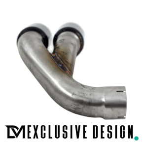 Sport-Performance Exhaust tail pipes +Diffusor black gloss fits on BMW 4-Series F32 F33 F36 M-Sport to 435d