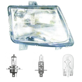 Scheinwerfer H4/H1 rechts passend für Mercedes V-Klasse (638) ab Baujahr 96-03 inklusive Leuchtmittel/Birnen
