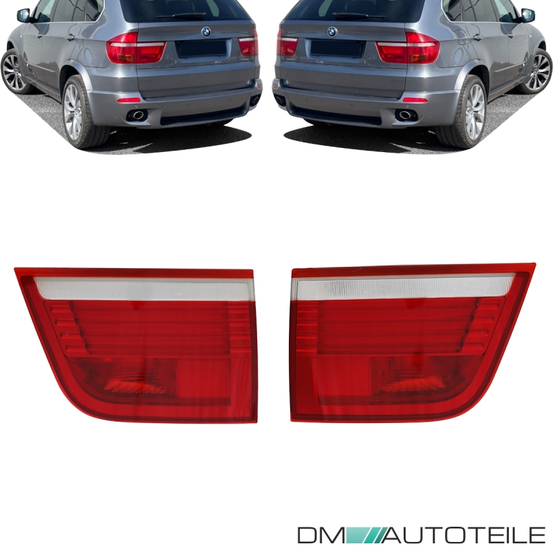 Set LED rear lights left & right inner part red white fits on BMW X5 E70  07-10