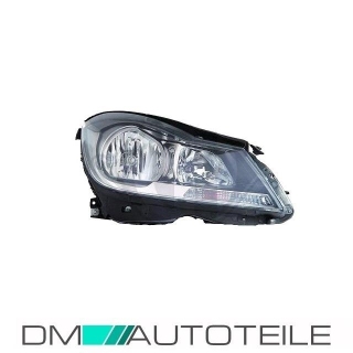 Mercedes W204 Headlight Right Avantgarde 11-14 Bosch H7/H7 +  Motor Anthrazit