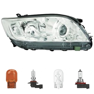 Scheinwerfer Depo HB3/H11 rechts passt für Toyota RAV 4 III A3 ab Baujahr 10-13 inklusive Leuchtmittel/Birnen