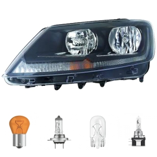 Scheinwerfer Depo H7 links passt für Seat Alhambra/ VW Sharan (7N/710) ab  2010 inklusive Leuchtmittel/