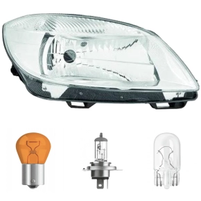 Scheinwerfer Depo H4 rechts passt für Skoda Fabia II...