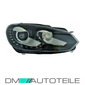 VW Golf 6 VI GTI GTD Bi-Xenon Headlight Right Hella 08-12...