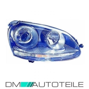 Golf 5 V Xenon Headlight Right D2S/H7 TYC +Motor 03-08