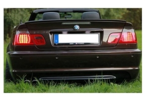 Sport Heckstoßstange / Heckschürze hinten für BMW 3er E46 Coupe / Cabrio ohne PDC nicht für M-Paket