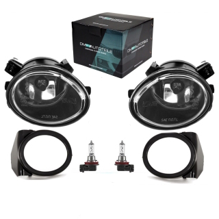 Nebelscheinwerfer für BMW E46 E39 M Paket M3 M5 Set Chrom Klarglas OE HB4 