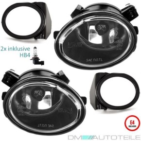 Nebelscheinwerfer für BMW E46 E39 M Paket M3 M5 Set Chrom Klarglas OE HB4 
