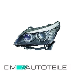 Bi-Xenon Headlight Left Hella + Turnlight fits on BMW E60...