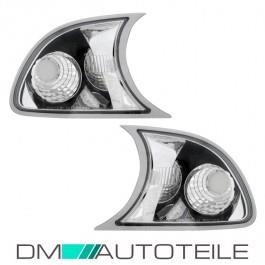 Frontblinker Set Facelift Design Klarglas Chrom passend für BMW E46 Coupe Cabrio 01-03