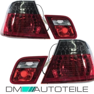 LED rear lights Set red Smoke fits on BMW E46 Coupe 99-03 without M3