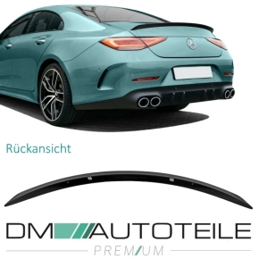 Sport Rear Trunk Lip Roof Spoiler Carbon Gloss+ 3M fits on Mercedes CLS W257 w/o 53 AMG