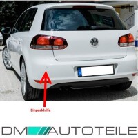 VW Golf 6 VI Saloon Rear Bumper for (PDC) 08-12 2