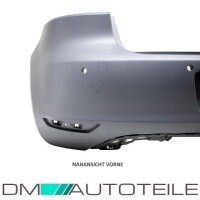 VW Golf 6 VI Saloon Rear Bumper for (PDC) 08-12 4
