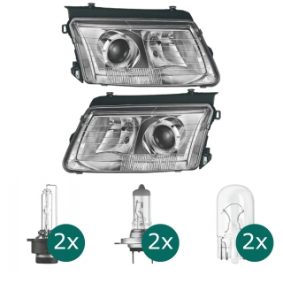 Xenon Scheinwerfer Depo D2S/H7 links passt für VW Passat (3B2/3B5) ab 96-00 inklusive Leuchtmittel/Birnen