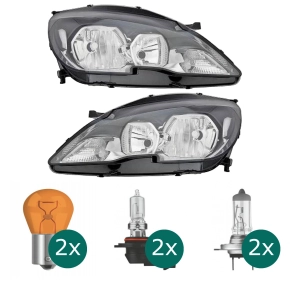 Hauptscheinwerfer + Stellmotor HB3/H7 links passt...