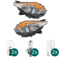 Scheinwerfer Depo schwarz H4 links passt gallery