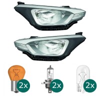 Scheinwerfer schwarz H4 links passt f&uu gallery