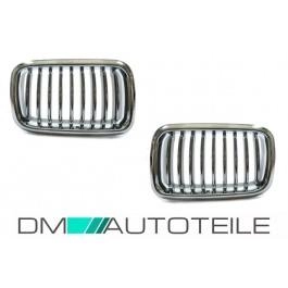 Set Kühlergrill Chrom passend für BMW E36...