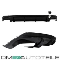 Rear Diffusor Black Gloss + Tail Pipes fits on Mercedes CLA 
