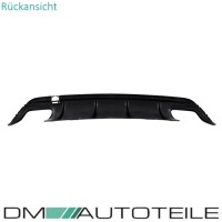 Rear Diffusor Black Gloss + Tail Pipes fits on Mercedes CLA 