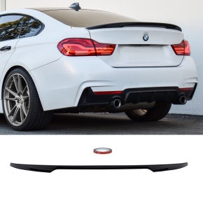 Sport-PERFORMANCE Rear Trunk Spoiler Lip Roof Black Gloss fits BMW 4-Series F36 668 colour