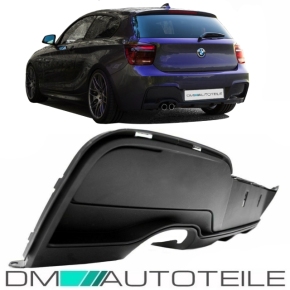 Sport Performance Rear Diffuser 1 Outlet fits on BMW 1-series F20 F21 Pre Facelift 11-15