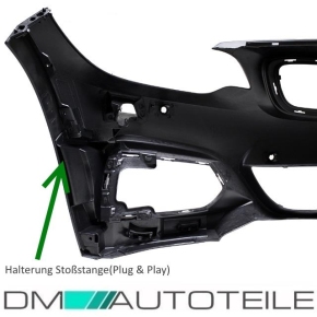 AN Umbau Sport Bodykit für SRA + mit/ohne PDC 2-Rohr links passend für BMW 2er F22 F23 Serie & M-Paket Modelle bj. 14>