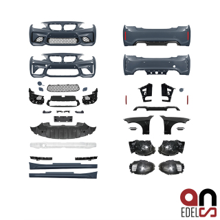 Full Sport Aero Bodykit Duplex Front + Rear + Side + Wide Fender fits BMW 2-Series F22 F23 Series , M-Sport or M2 F87