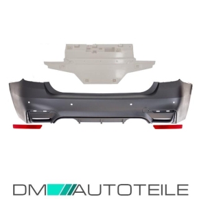 Sport Evo Rear Bumper PDC +Diffusor Duplex fits on BMW F30 Saloon all Models 2011-2017 without M3