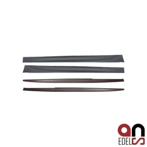 Sport-Performance Side Skirts SET + Extansions Blades black matt fits on BMW 3-Series F30 F31