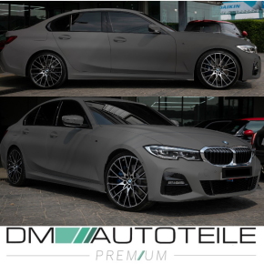 Set of Sport Side Skirts primed without Ambiente Light fits on BMW 3-Series G20 G21 Series or M-Sport