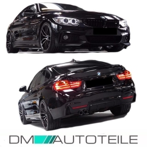 AN Performance Bodykit 2-Rohr Stoßstange vorne +Hinten+ Seite +Spoiler passt für BMW F36 Serie & M-Paket +ABE*