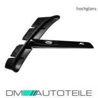 2x Sport Fender Wing Set +Emblem Kit Gloss Black fits for  B