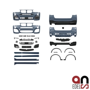 AN Sport Umbau 2-Rohr Bodykit Set grundiert für SRA + PDC passt für BMW X4 F26 auch M-Paket
