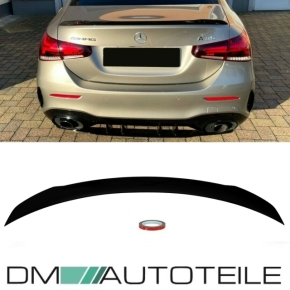 Sport Rear Trunk Lip Roof Spoiler Black Gloss+ 3M fits on Mercedes W177 Saloon also A35 AMG