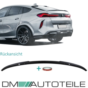 Set Sport-Performance Heckspoiler Kofferaum Carbon Glanz+ 3M passend für BMW X6 G06