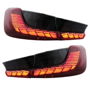 LED Rückleuchten SET Smoke / Rot dynamische Blinker OLED passt für BMW 3er G20