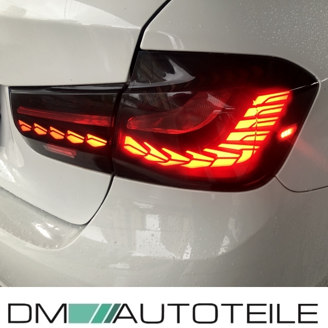 OLED Sequential indicator Set LED Rear lights smoke black fits on all BMW 5-Series  F10 Saloon