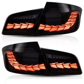 OLED Sequential indicator Set LED Rear lights smoke black fits on all BMW 5-Series F10 Saloon