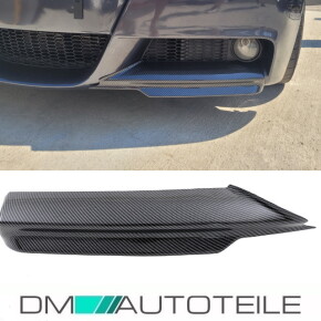 Vorfacelift Satz Flaps Splitter Lippe Carbon Glanz Design passend für BMW 3er E90 E91 Bj 05-08 M-Paket