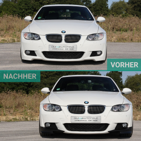 Set of Front Spoiler Flaps Spoiler black matt fits on BMW 3-Series E92 E93 M-Sport up 2006-2010