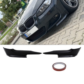Vorfacelift Satz Flaps Splitter Lippe Spoiler schwarz Glanz passend für BMW 3er E92 E93 Baujahr 06-10 mit M-Paket