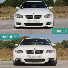 Set Sport Performance Flaps Splitters Lip Black gloss fits on BMW E92 E93 Pre Facelift 2006-2010 M-Sport Bumper