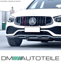 Kühlergrill Schwarz Rot + Carbon passt für Mercede
