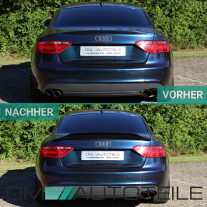 Boot Spoiler Roof wide Version Carbon gloss design+ 3M fits on all Audi A5 8T up 2007 without RS5