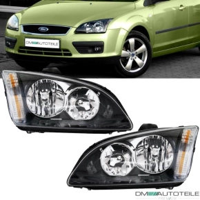 Set Ford Focus II DA Halogen Headlight Left + Right H7/H1...