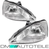 Set headlights left & right H4 clear gallery